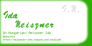 ida meiszner business card